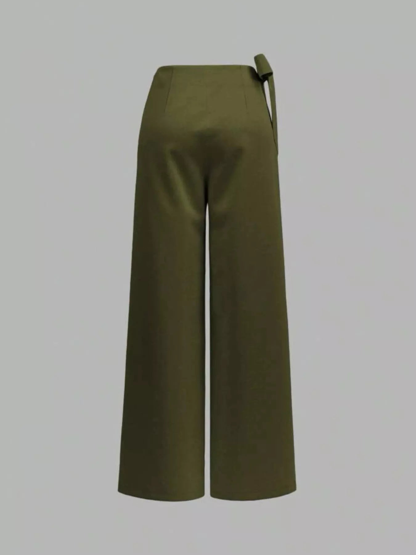 Wrap Waist Wide Leg Pants - Girly Tea