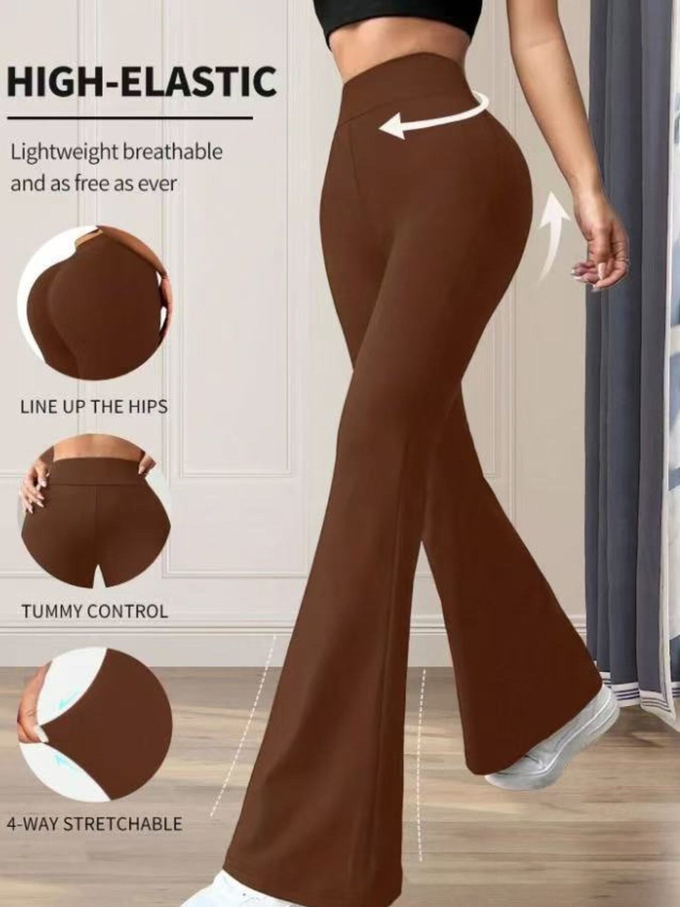 High Waist Flare Pants - Girly Tea