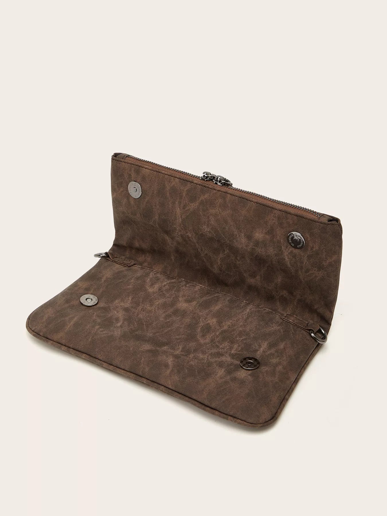 PU Leather Chain Strap Shoulder Bag - Girly Tea