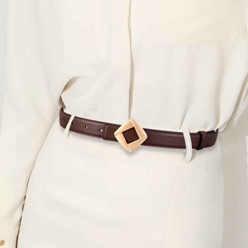 Geometric Buckle Belt