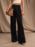 High-Waisted Wide-Leg Pants - Girly Tea