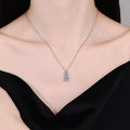 1.8 Carat Moissanite 925 Sterling Silver Pendant Necklace - Girly Tea