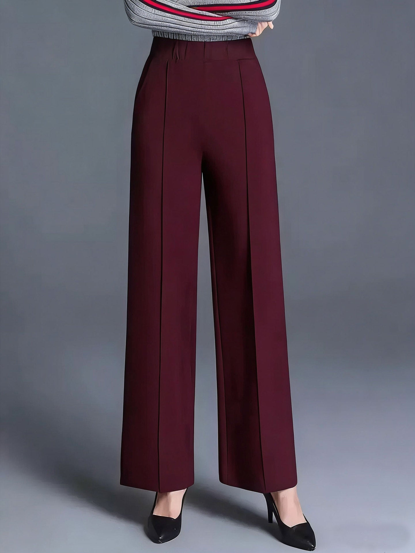 High-Waisted Wide Leg Pants - Girly Tea