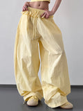Drawstring Wide Leg Pants - Girly Tea