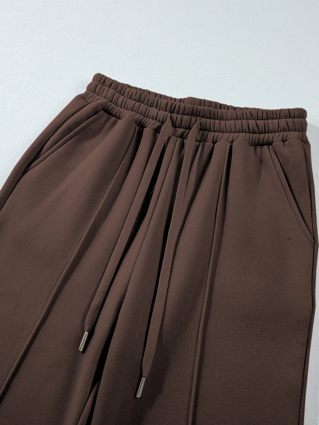 Collared Sweatshirt and High Waist Pants Active Set - Girly Tea