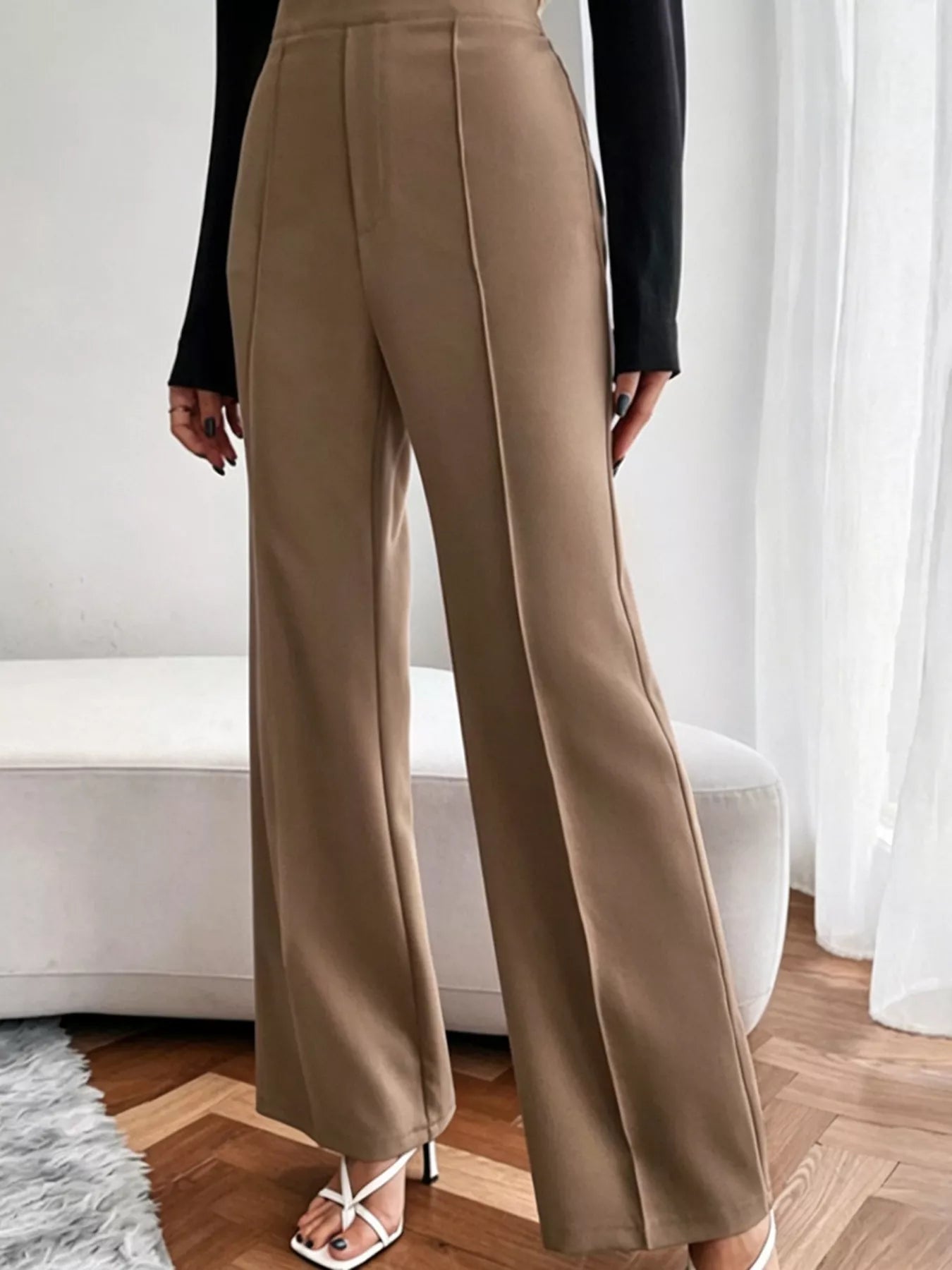 High Waist Flare Pants - Girly Tea