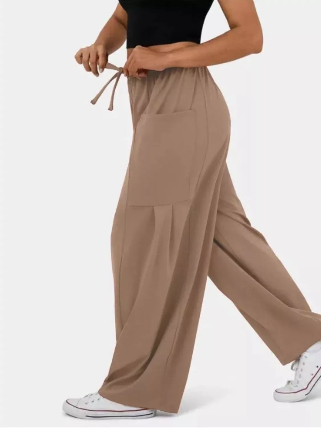 Relaxed Fit Drawstring Pants - Girly Tea