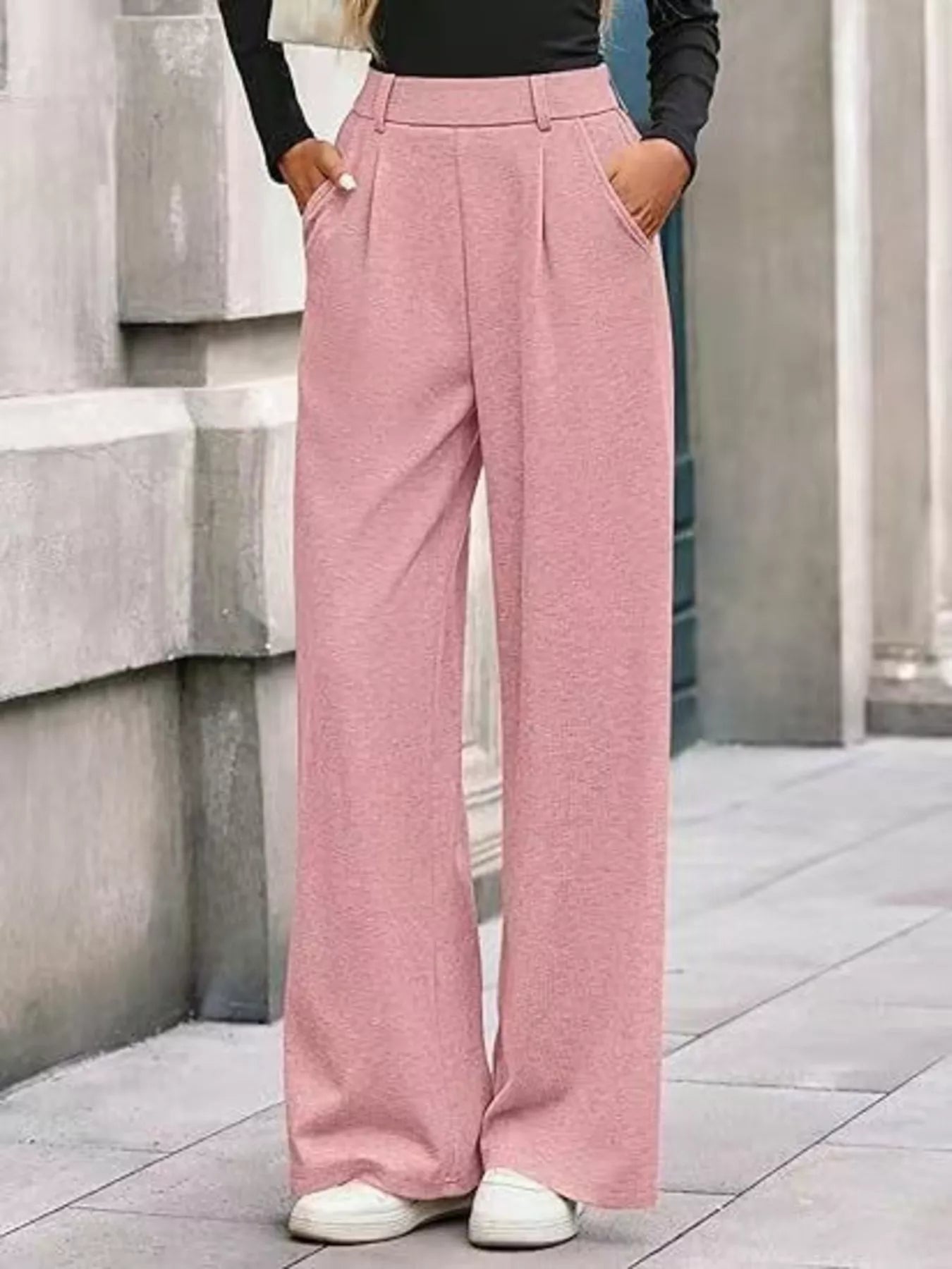 Wide-Leg Pants - Girly Tea