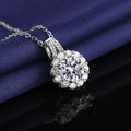 2 Carat Moissanite 925 Sterling Silver Necklace - Girly Tea
