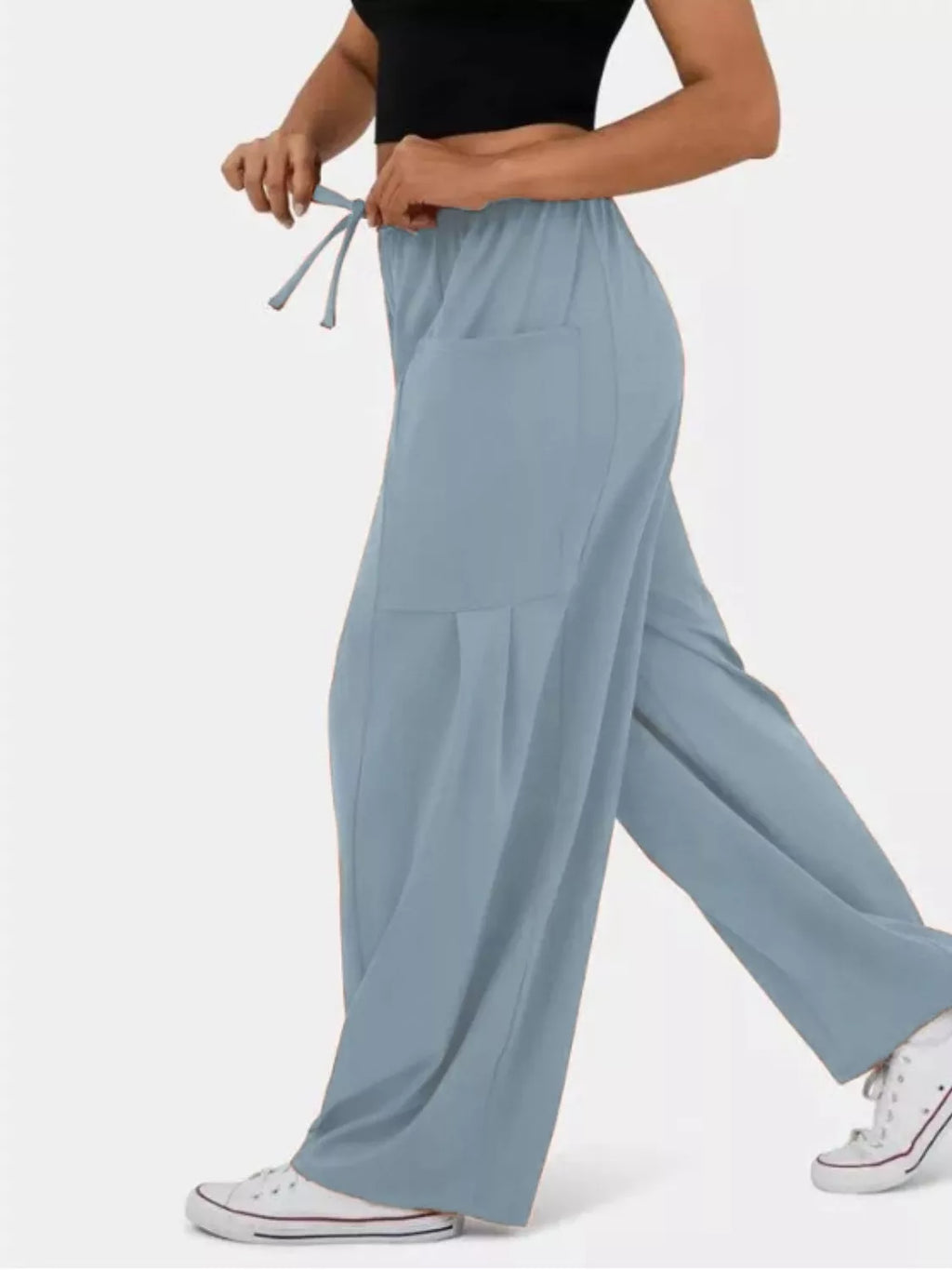 Relaxed Fit Drawstring Pants - Girly Tea