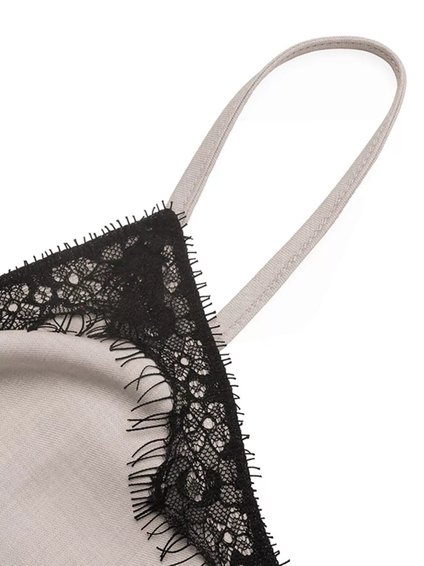 Lace Trim Twist Front Cami - Girly Tea