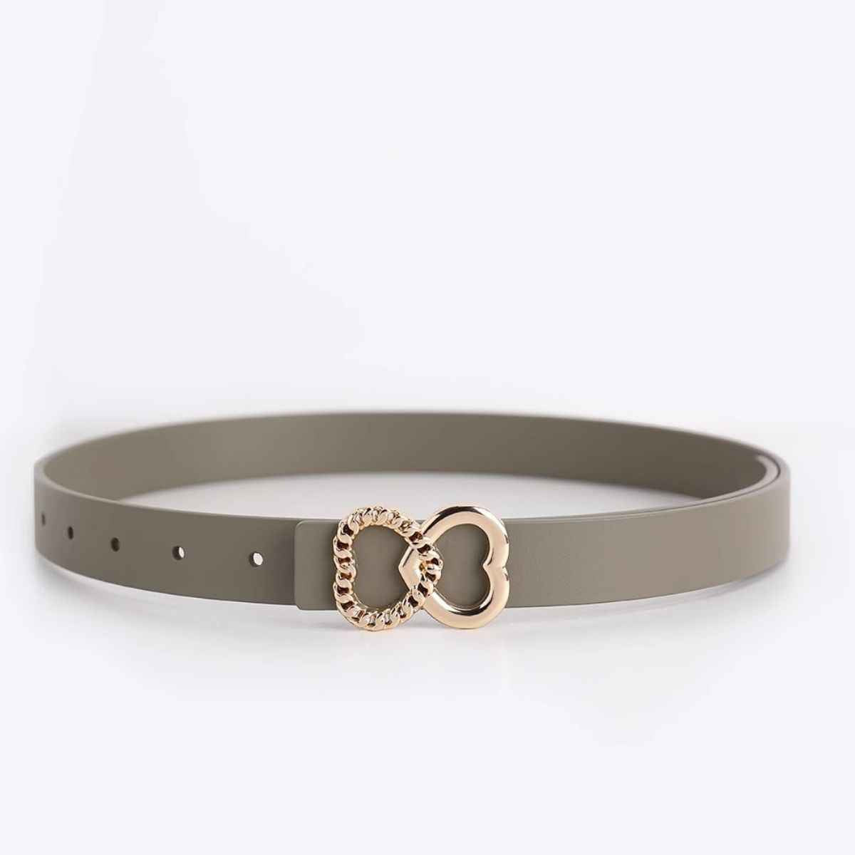 Adjustable Heart Buckle Belt