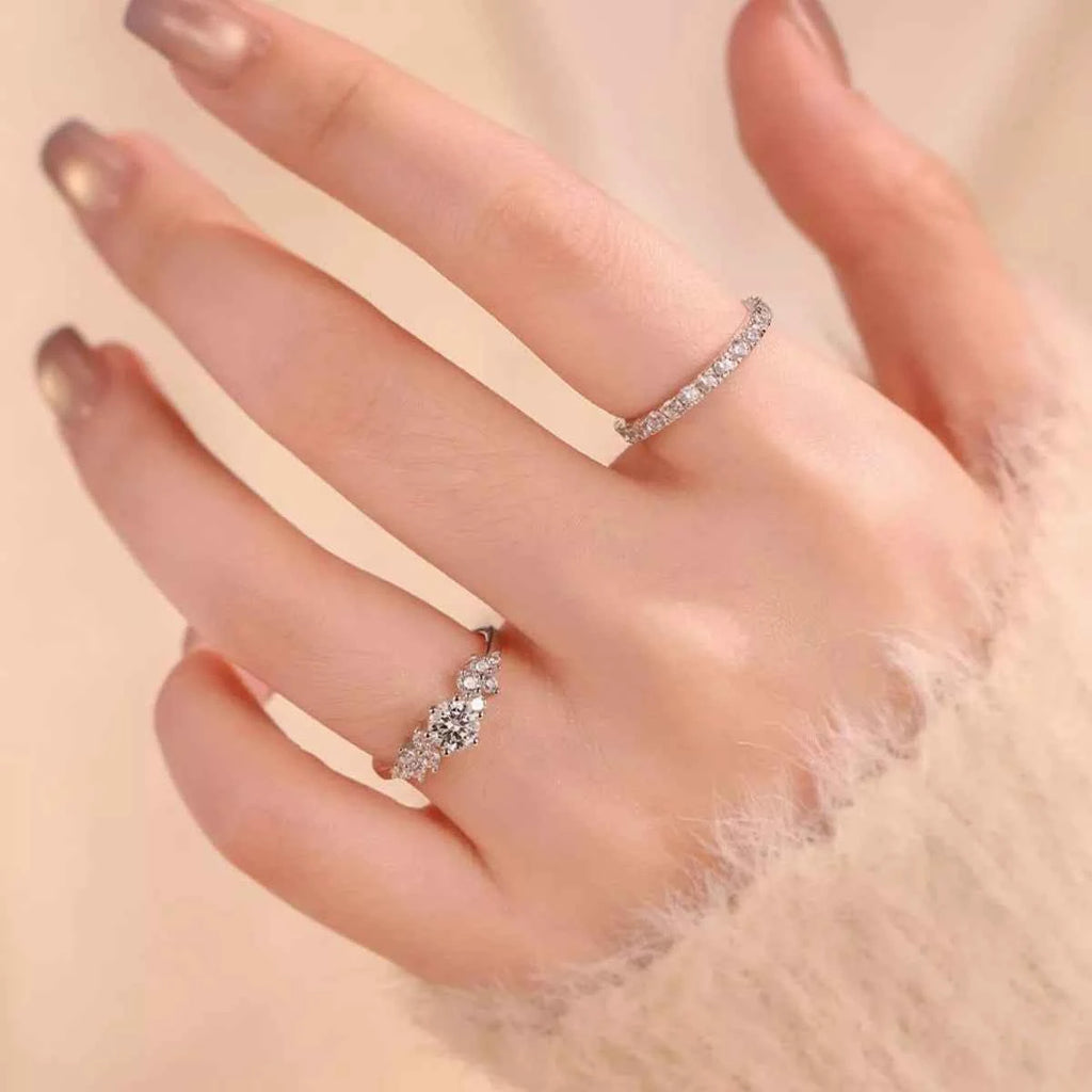 2 Carat Moissanite 925 Sterling Silver Ring