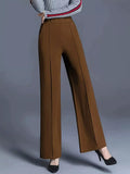 Wide Leg High Waist Pants - Girly Tea