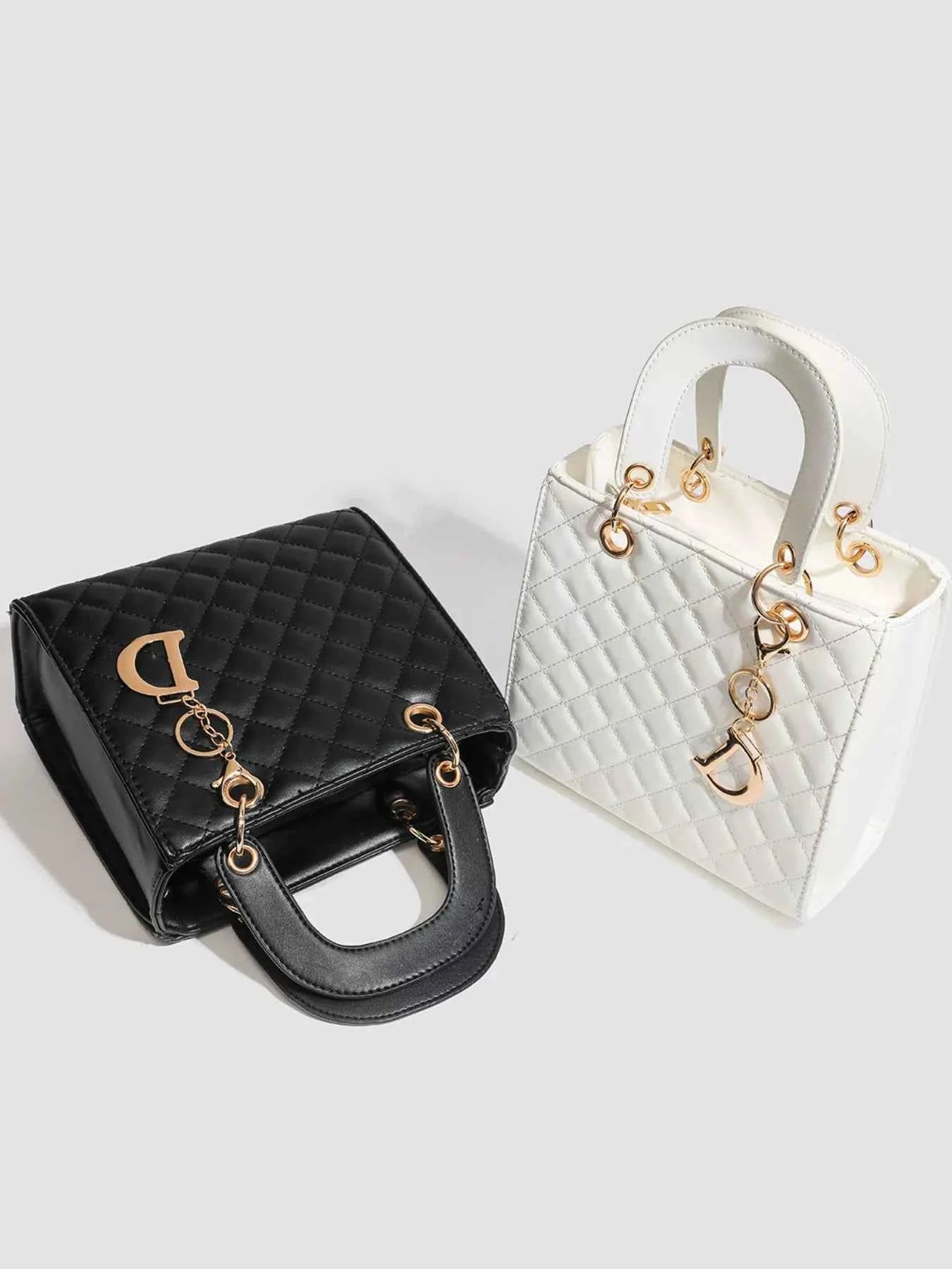 Quilted Top Handle Handbag