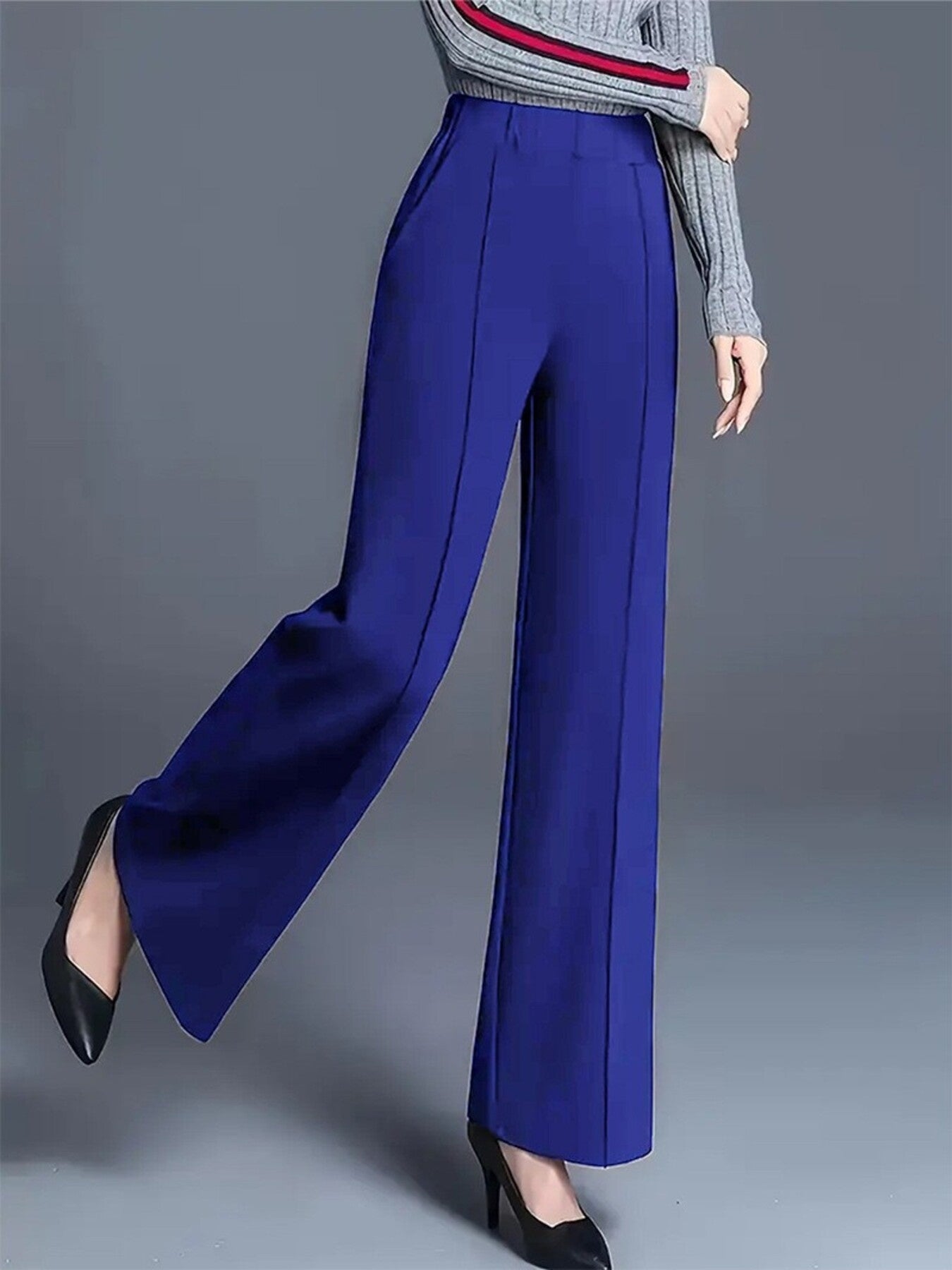 High-Waisted Wide Leg Pants - Girly Tea