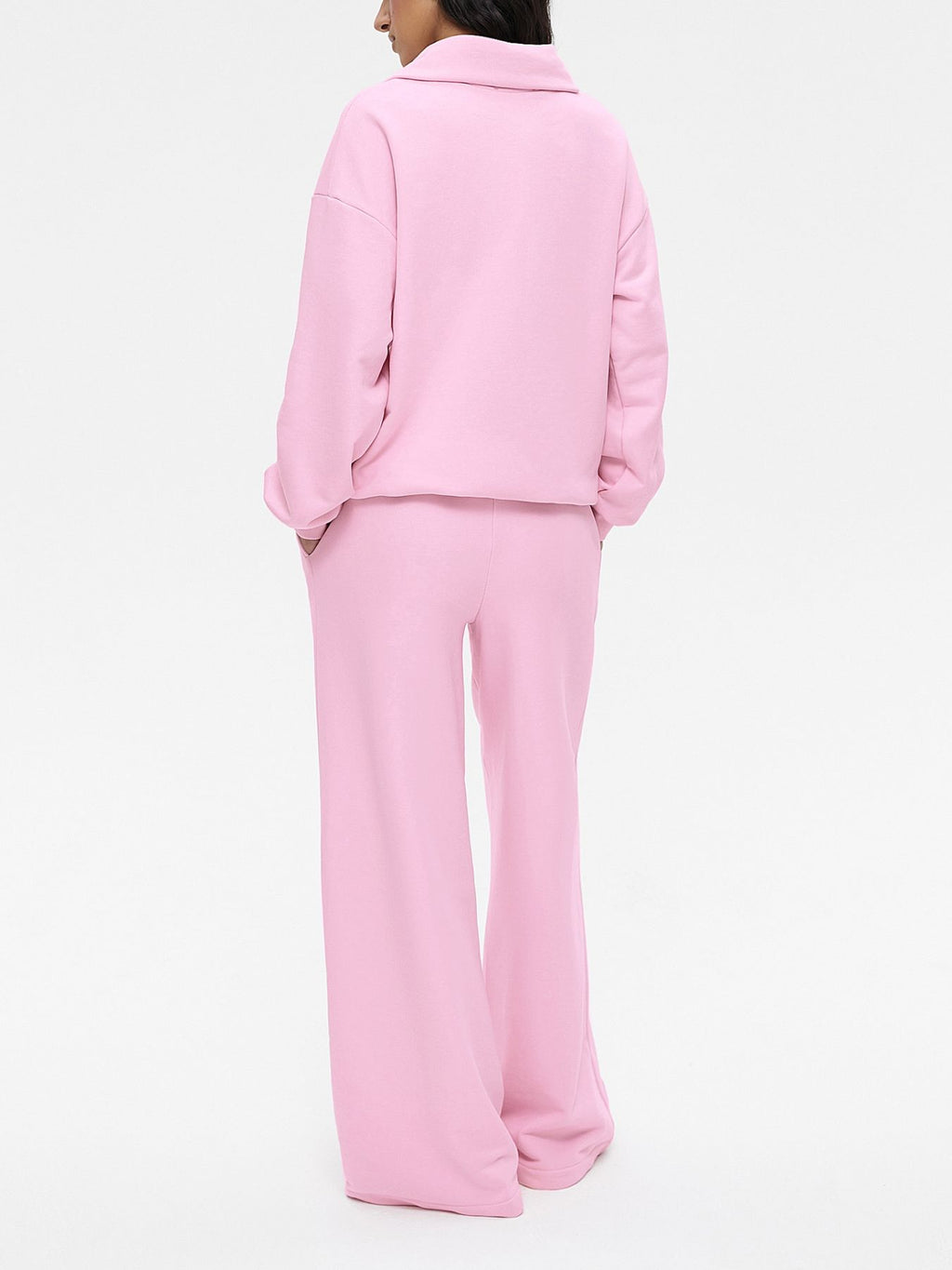 Quarter Zip Long Sleeve Top and Pants Set - Girly Tea