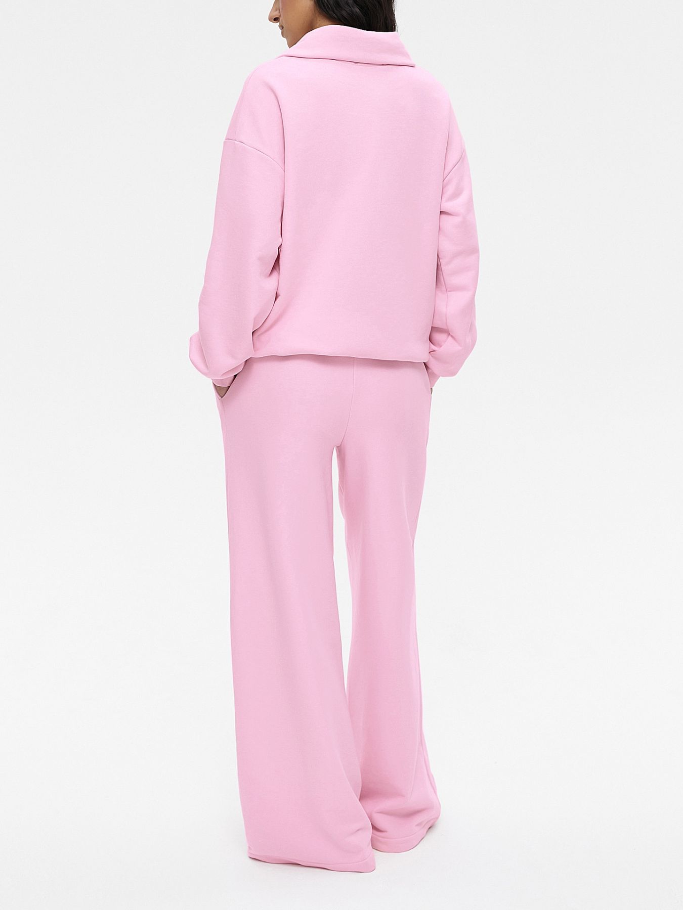 Quarter Zip Long Sleeve Top and Pants Set - Girly Tea