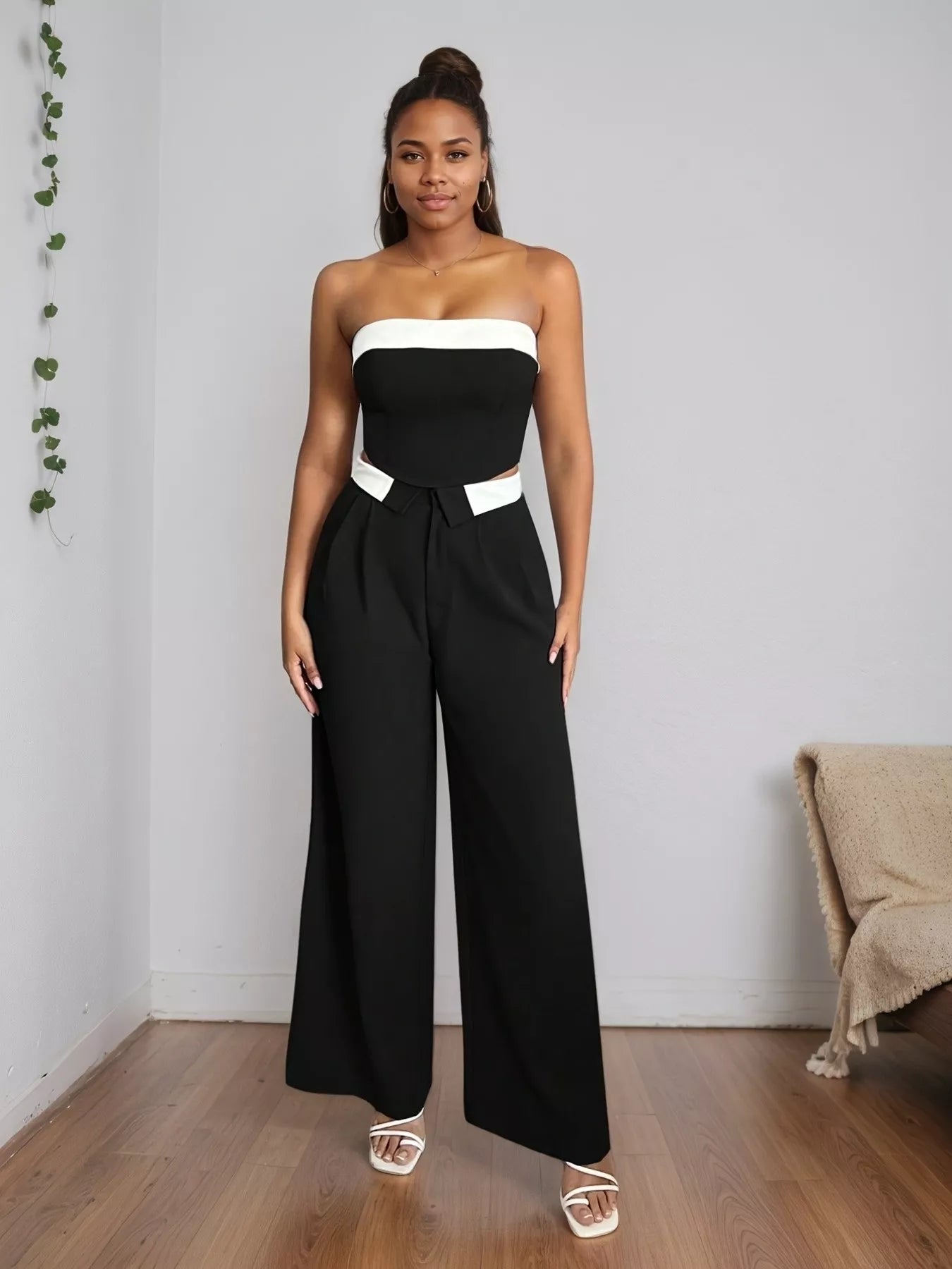Wide Leg Pants - Girly Tea