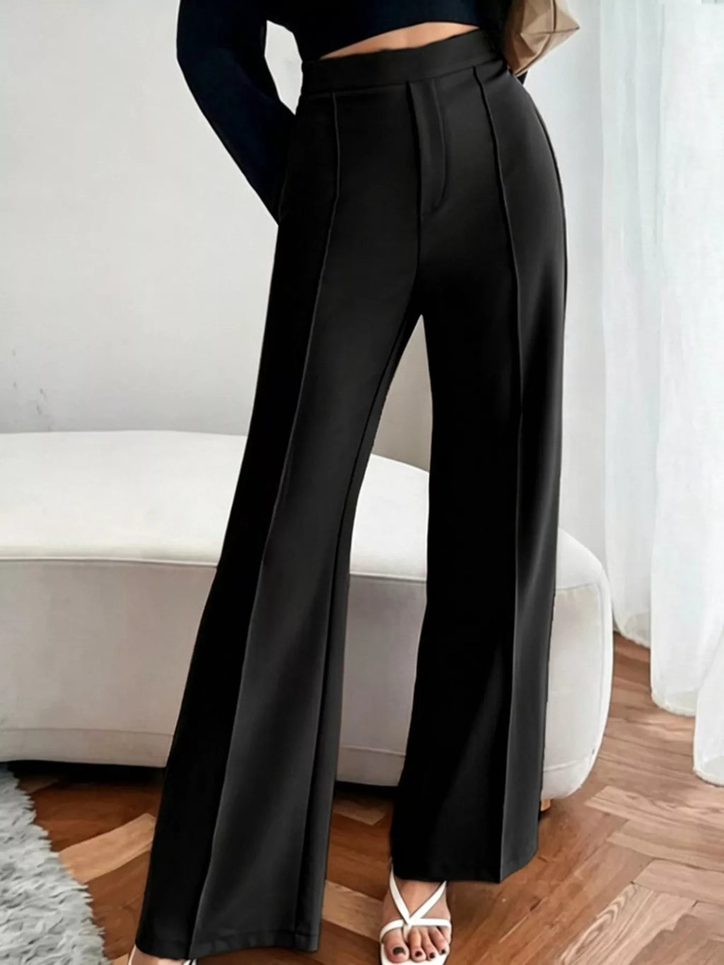 High Waist Flare Pants - Girly Tea