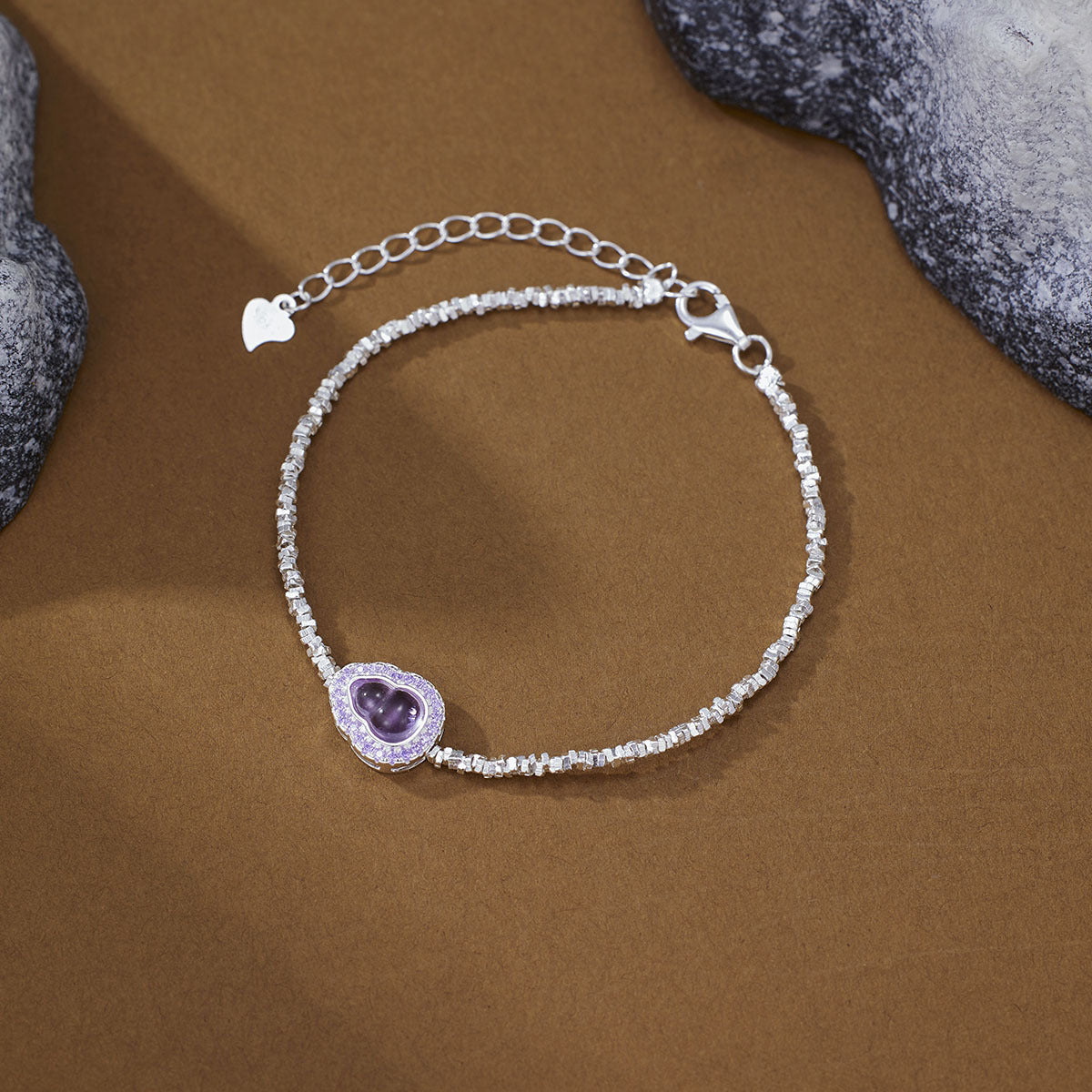 925 Sterling Silver Gourd Charm Bracelet - Girly Tea