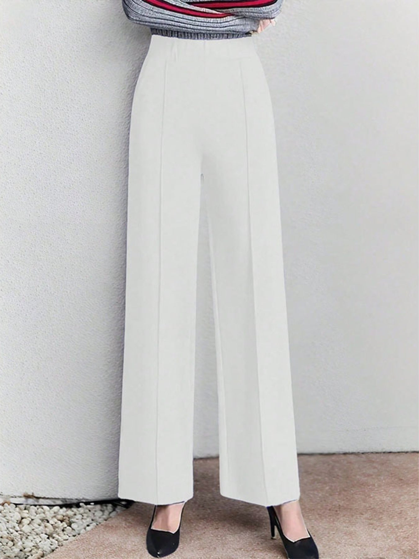High-Waisted Wide Leg Pants - Girly Tea