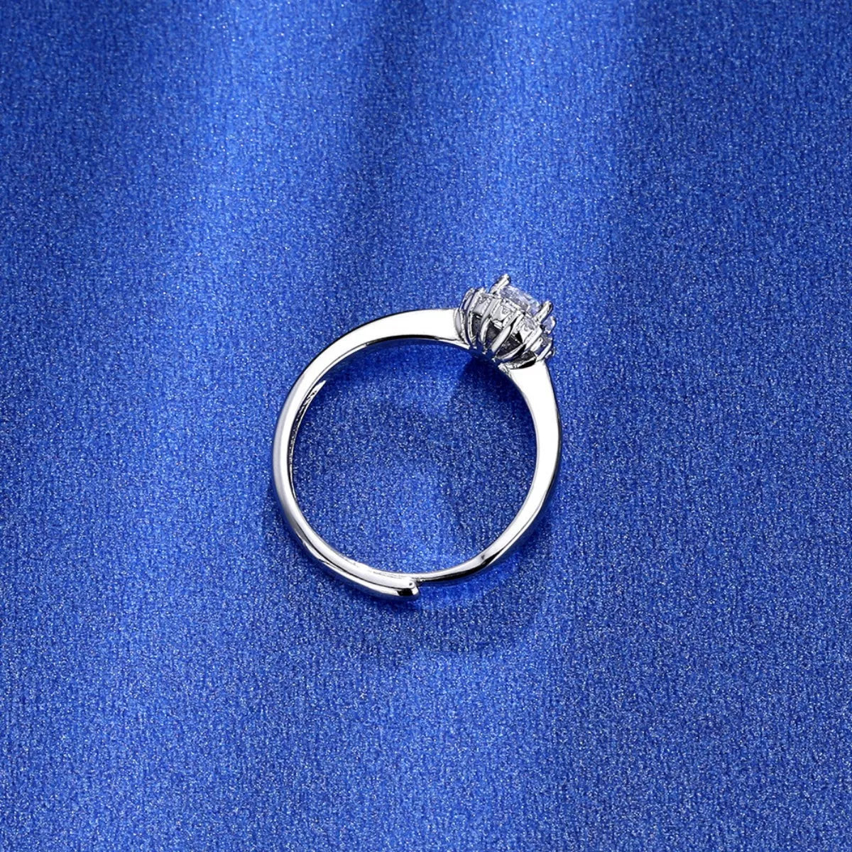 1 Carat Moissanite 925 Sterling Silver Ring - Girly Tea