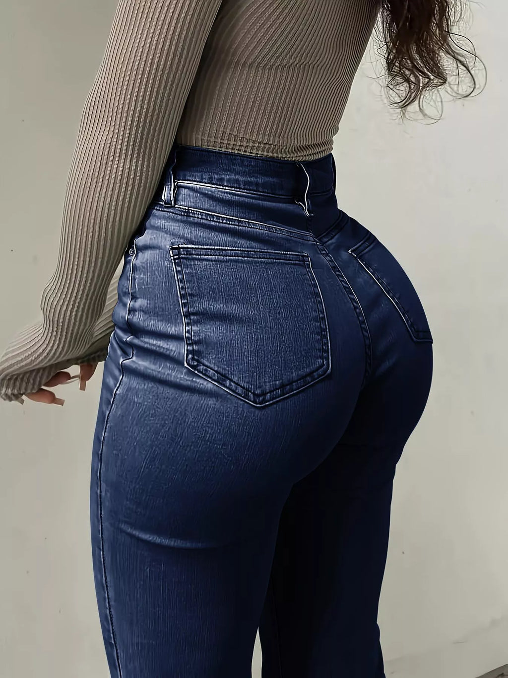 High-Waisted Flare Leg Jeans - Girly Tea