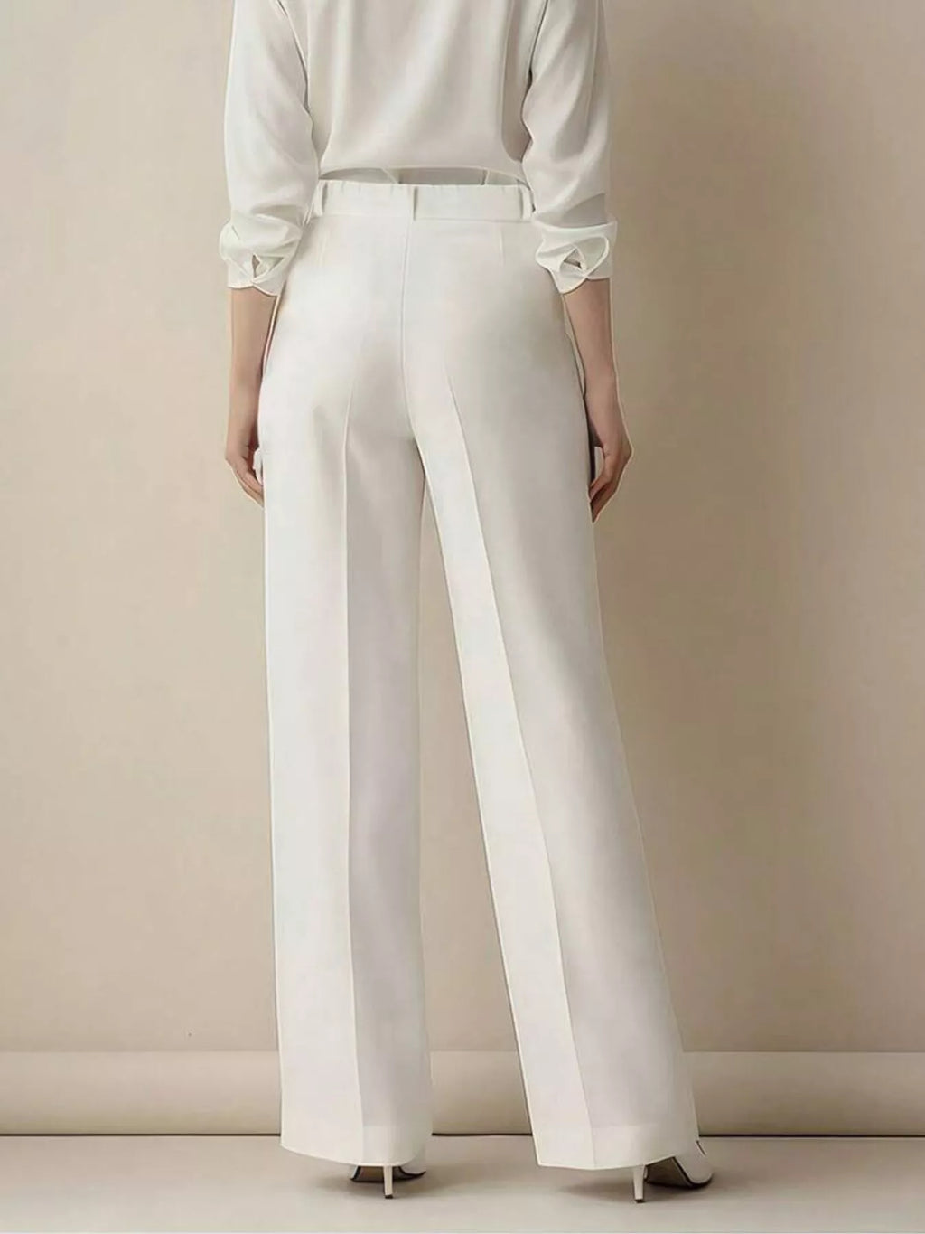 High-Waisted Wide Leg Pants - Girly Tea