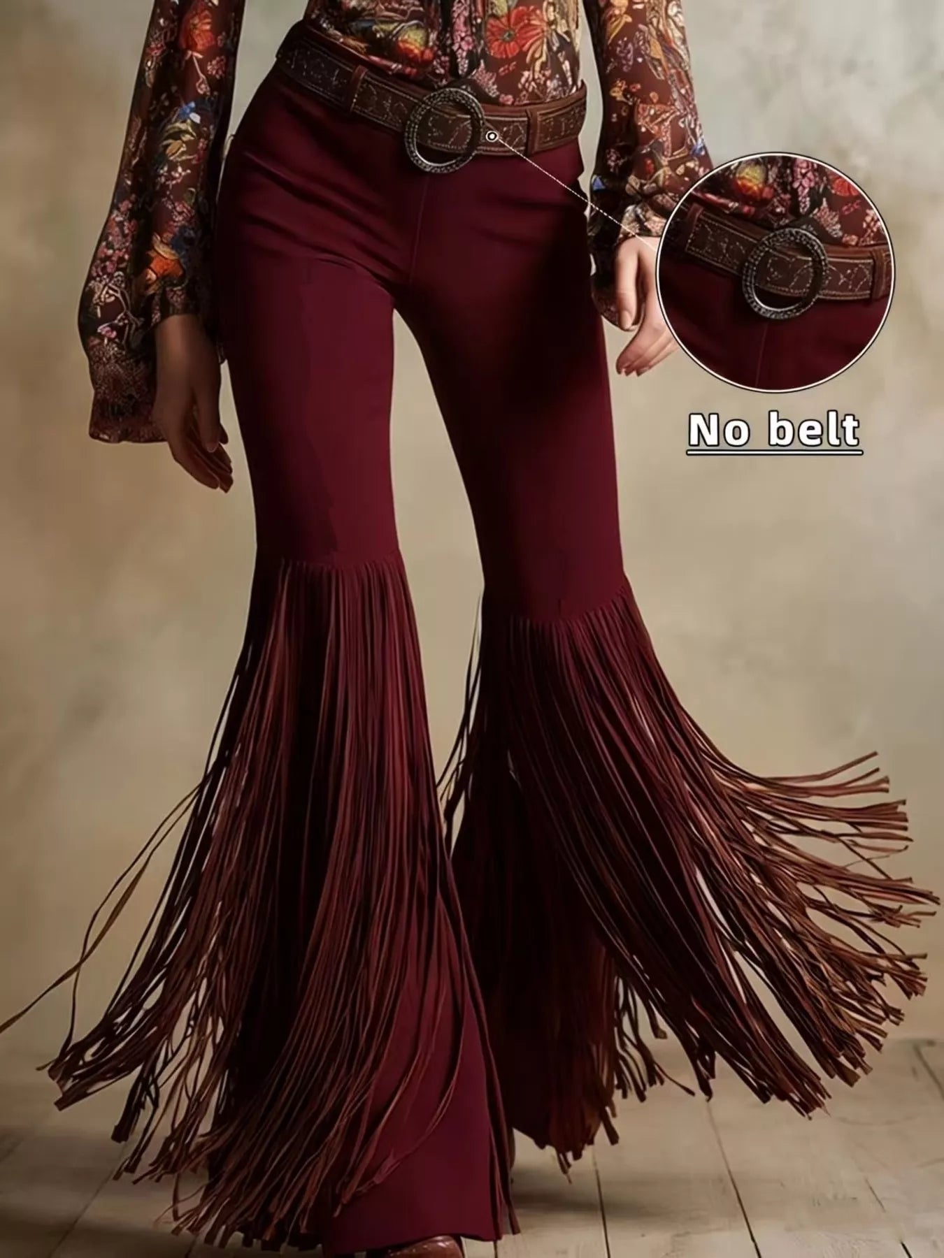 Fringe Flare Pants - Girly Tea