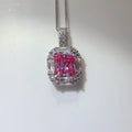 5 Carat Moissanite 925 Sterling Silver Pendant Necklace - Girly Tea