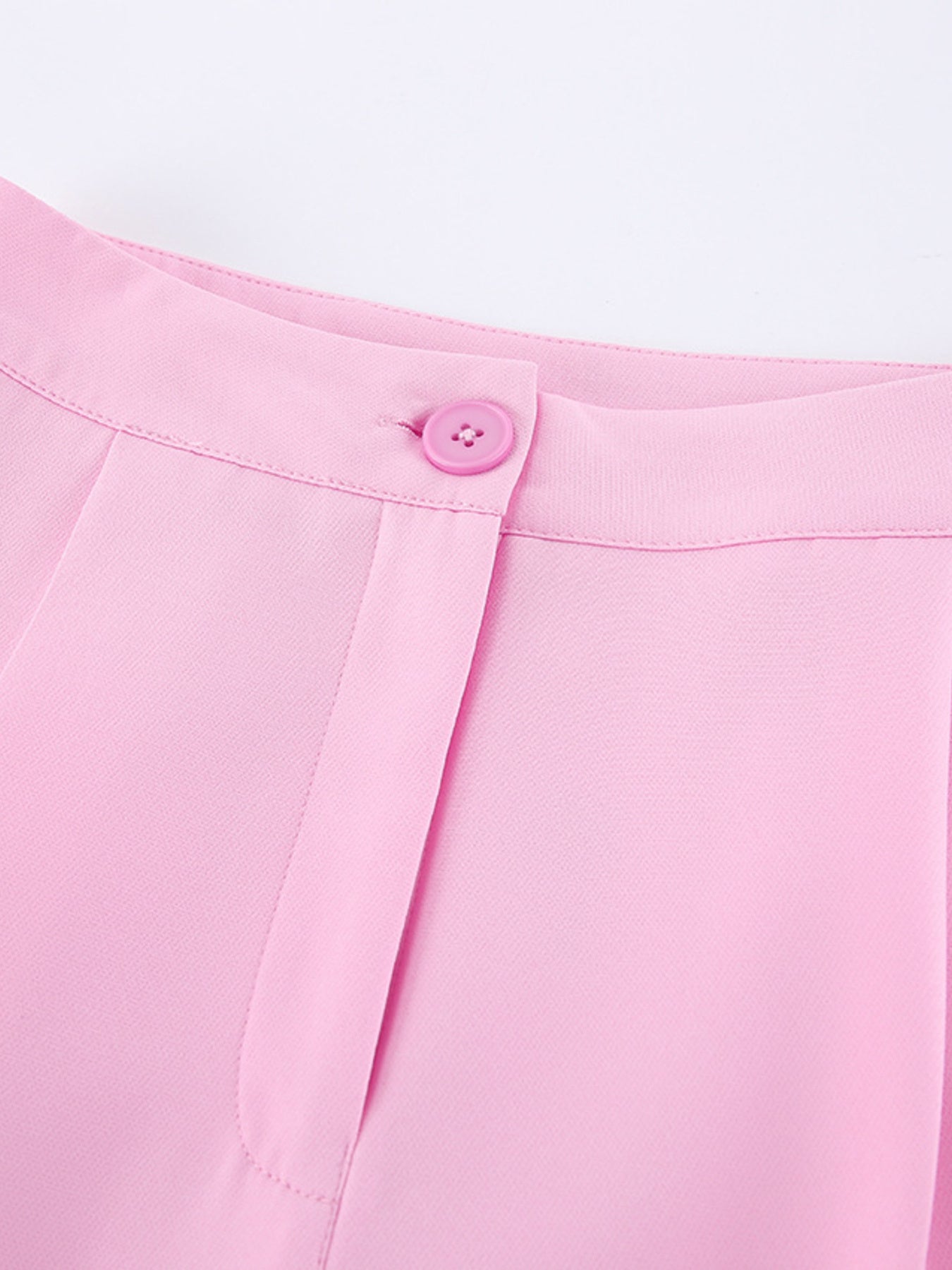 Sleeveless Blazer & Wide Leg Pants Set - Girly Tea
