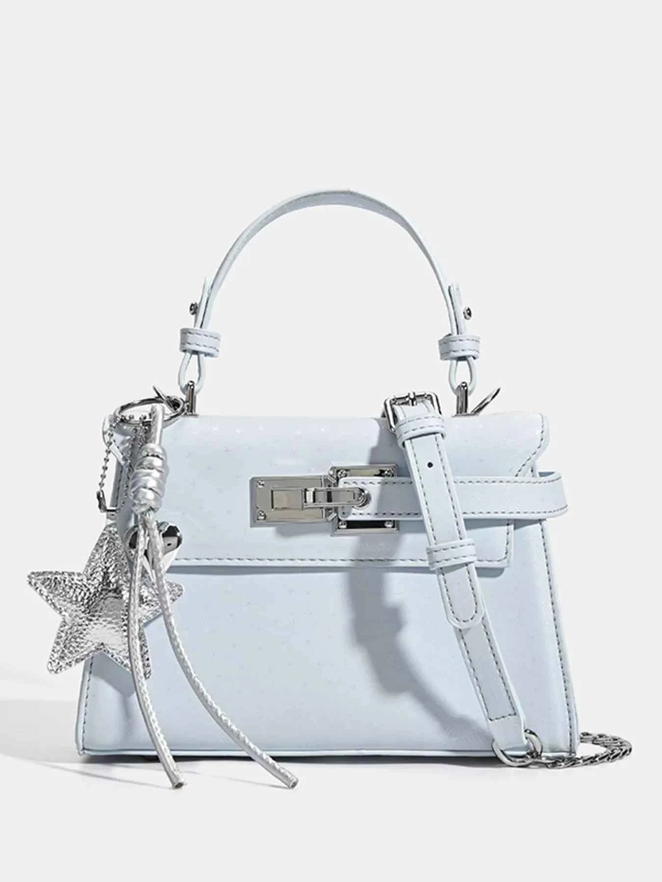 Buckle Leather Handbag