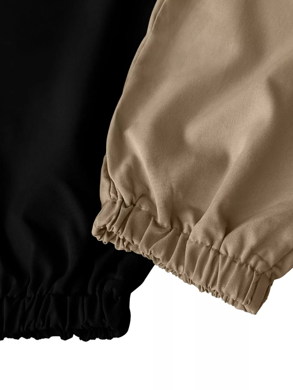 2 Piece Elastic Waist Cargo Pants - Girly Tea