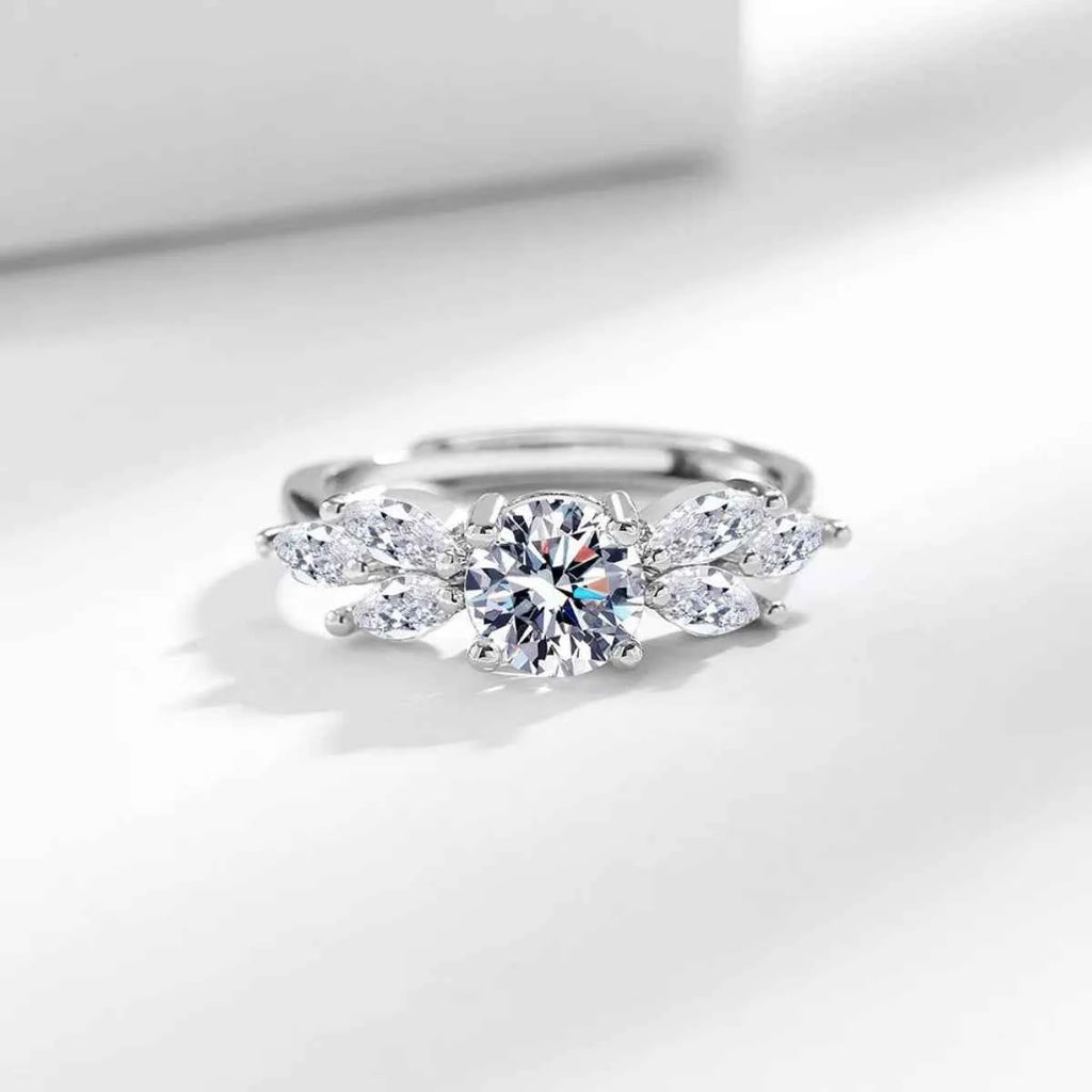 1 Carat 925 Sterling Silver Moissanite Ring