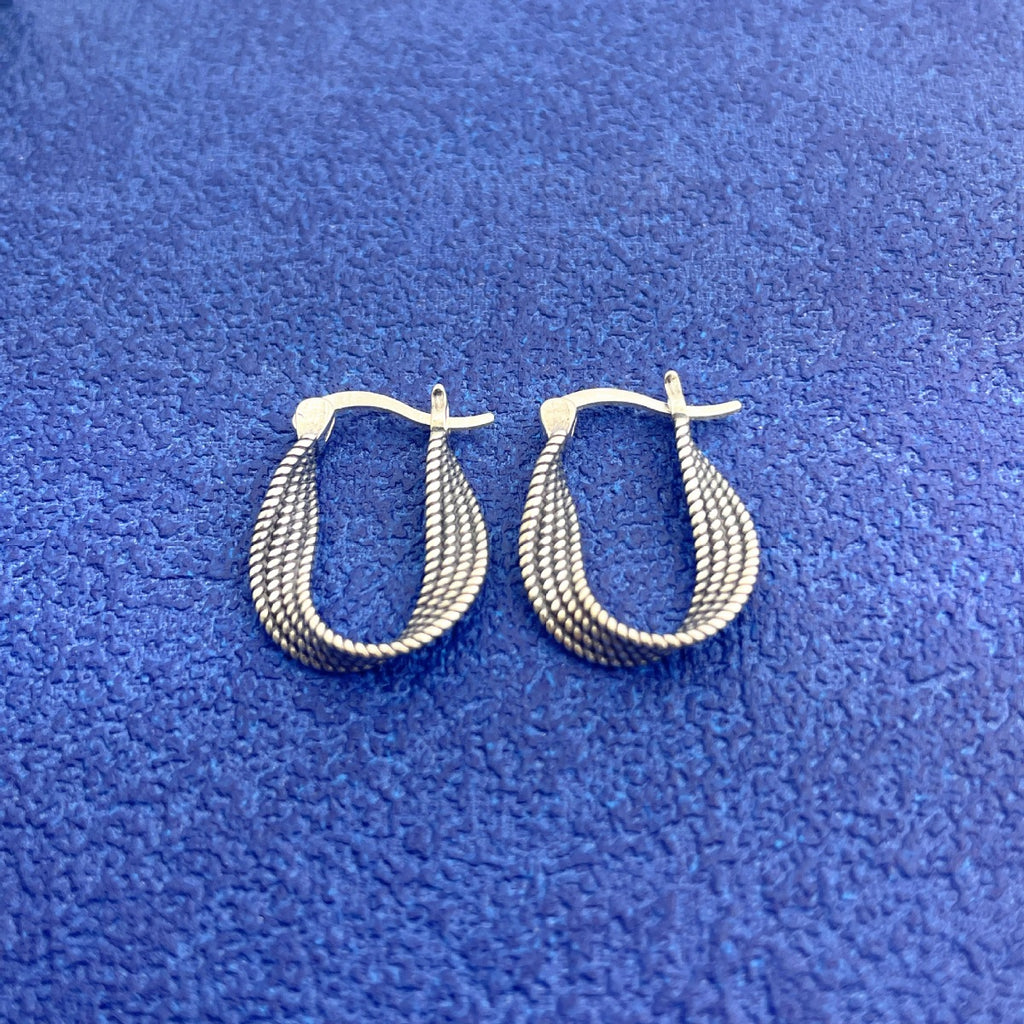 925 Sterling Silver Hoop Earrings - Girly Tea