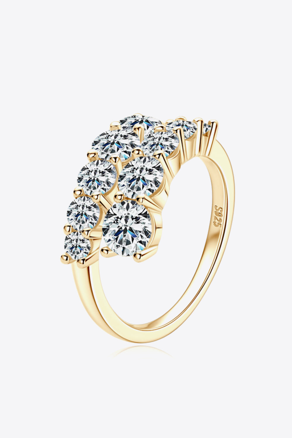Adored Moissanite 925 Sterling Silver Ring - Girly Tea