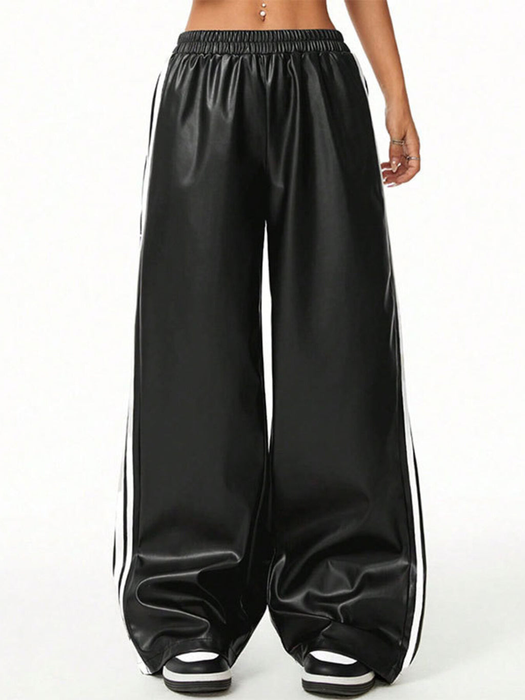 Striped Wide Leg Pants - Girly Tea