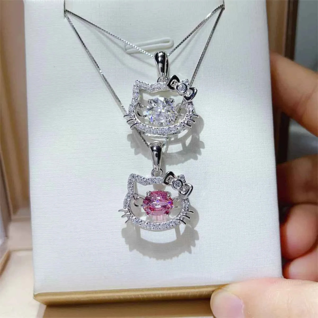 2 Carat Moissanite 925 Sterling Pendant Silver