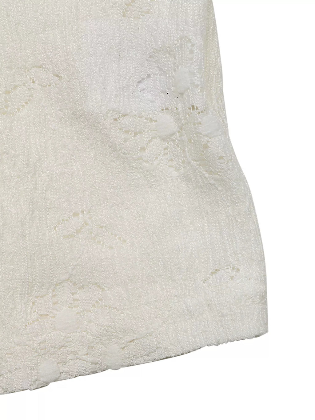 Lace Tie-Front Ruffle Hem Cami - Girly Tea