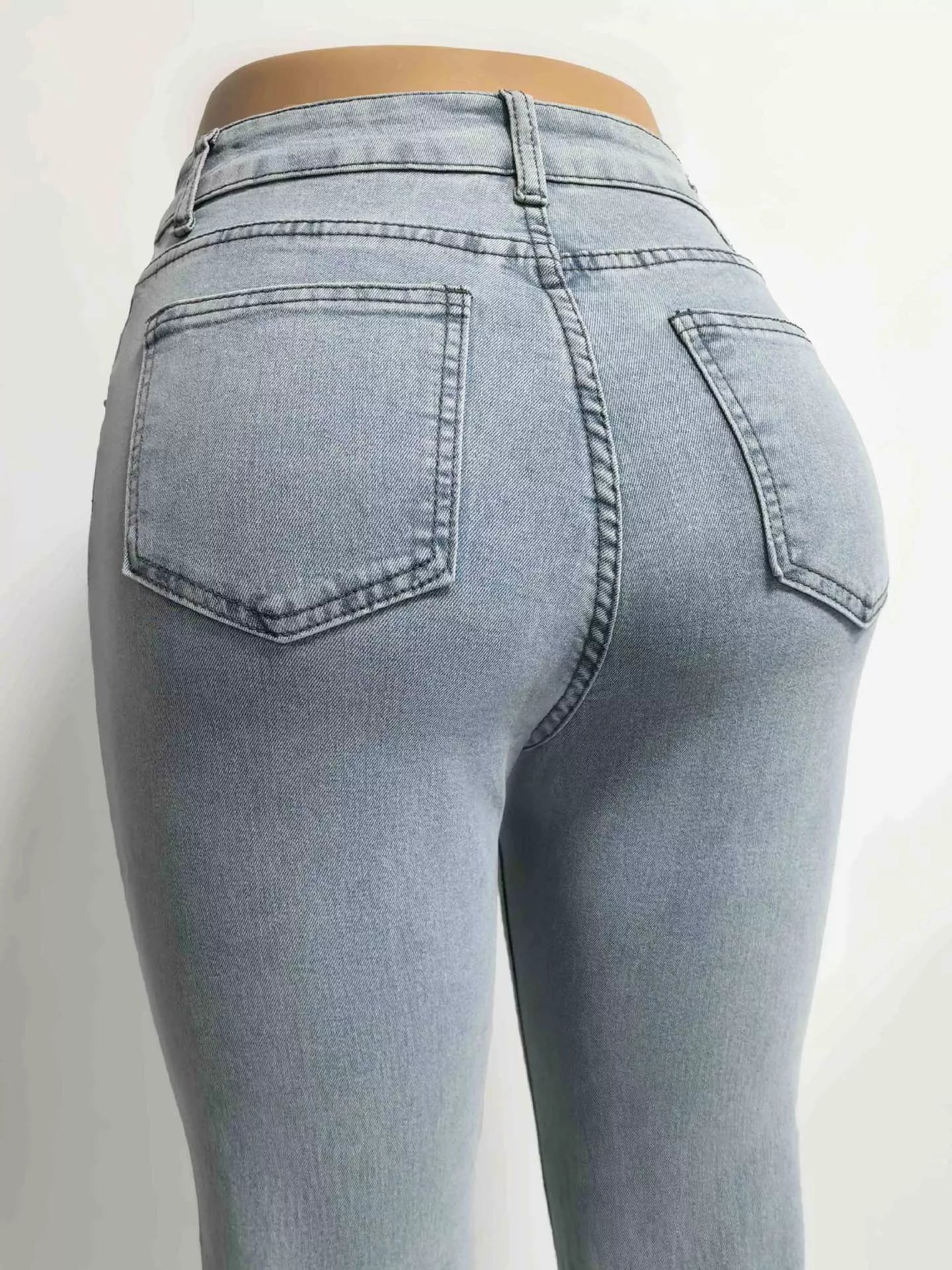 High-Waisted Flare Leg Jeans - Girly Tea