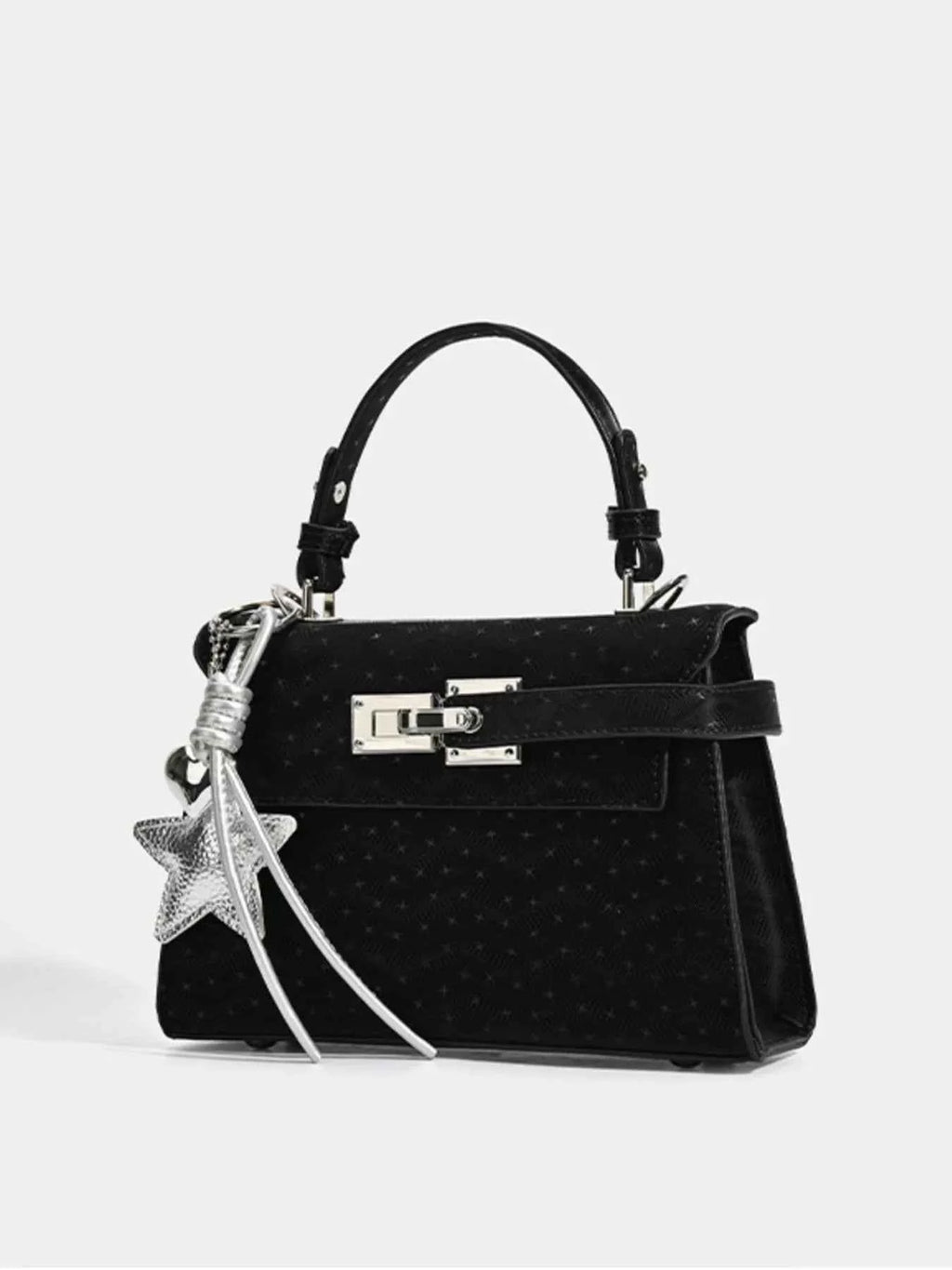 Buckle Leather Handbag