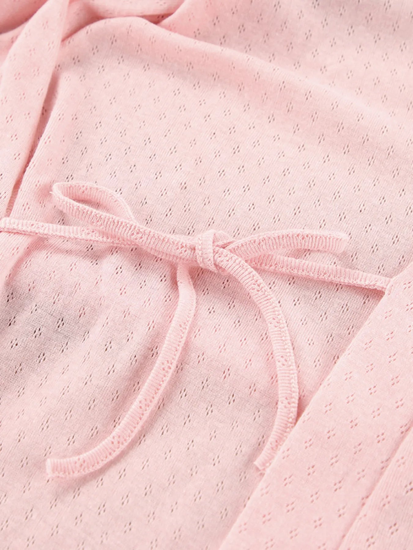 Tie Waist Kimono Sleeve Lounge Nightgown - Girly Tea