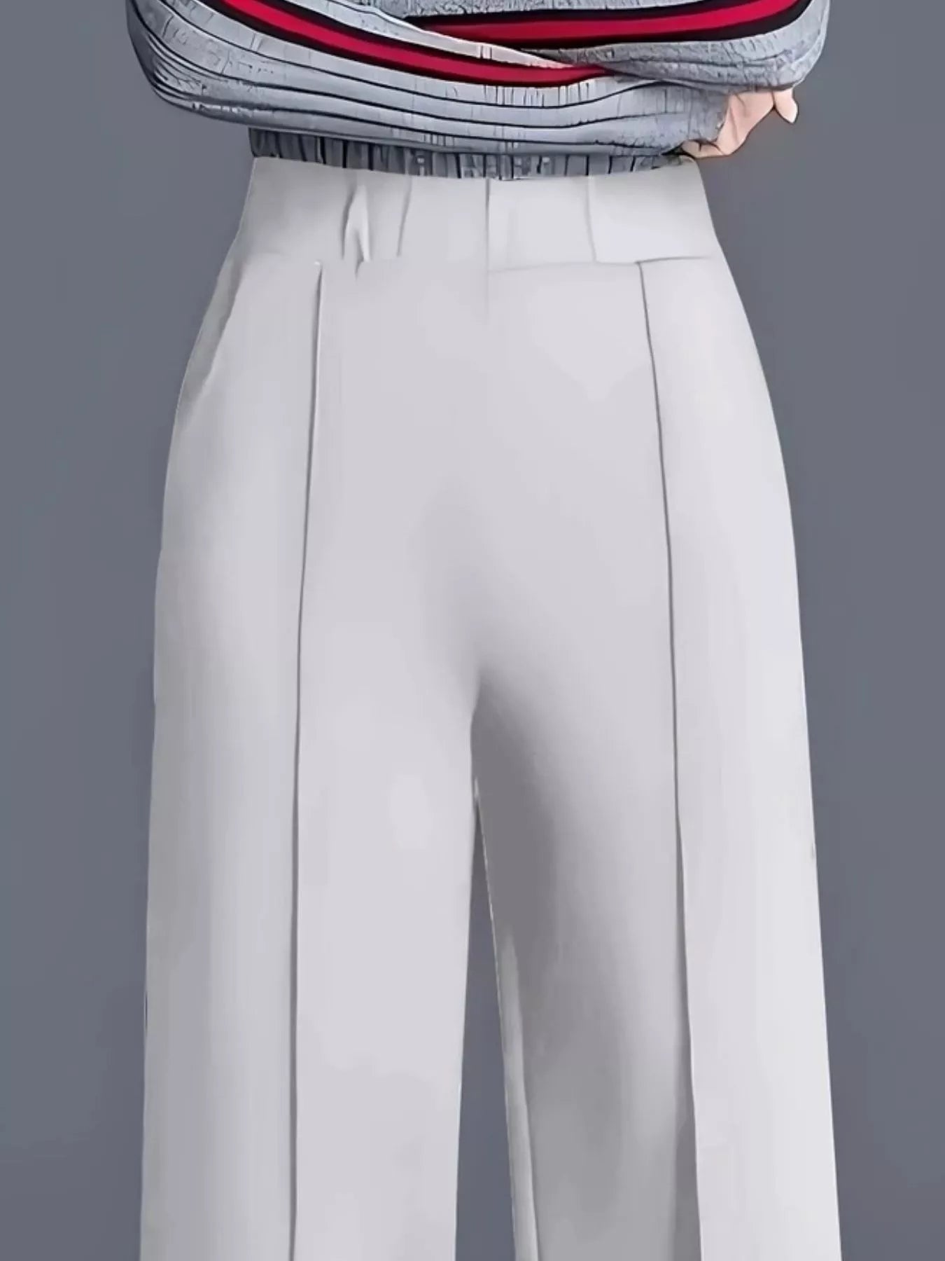 Wide Leg High Waist Pants - Girly Tea