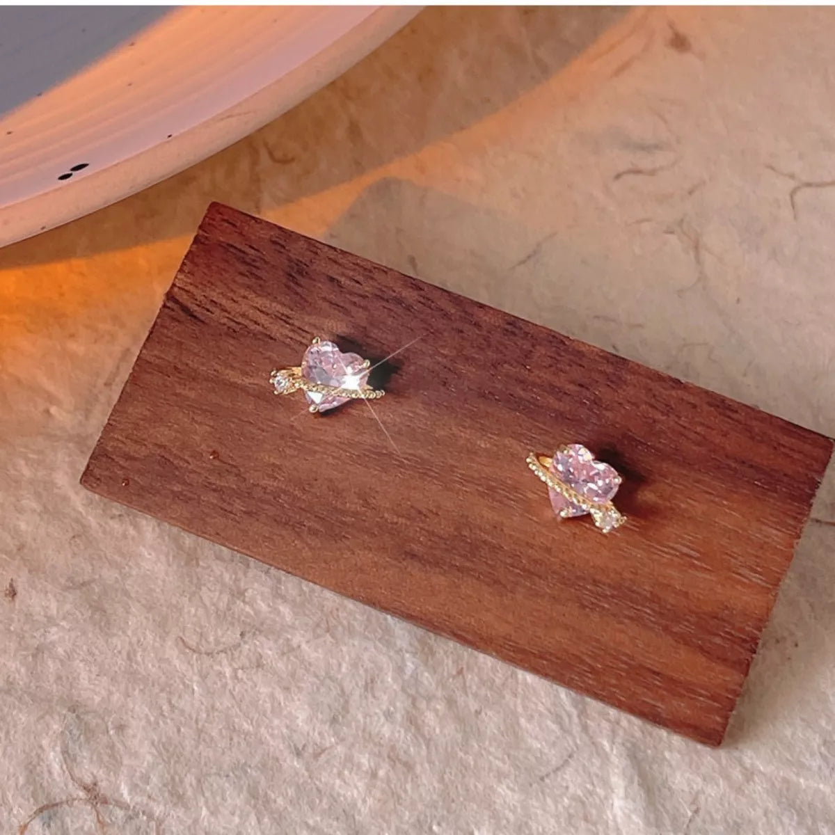 Heart Planet Stud Earrings - Girly Tea