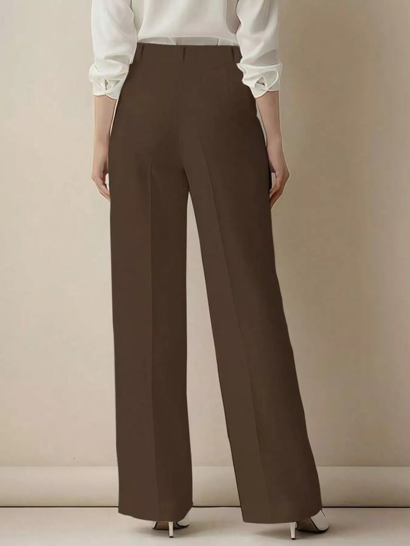 High-Waisted Wide Leg Pants - Girly Tea