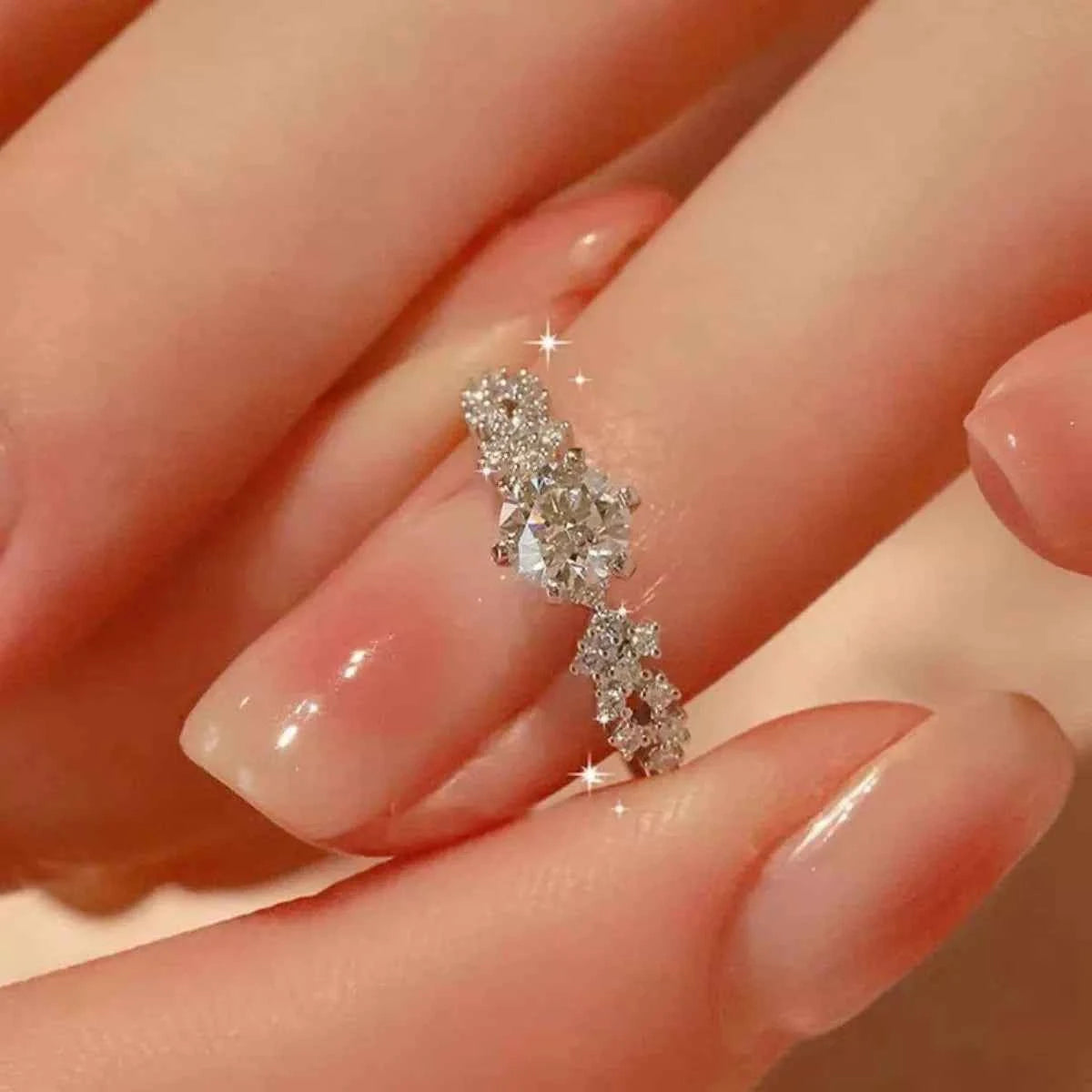 1 Carat 925 Sterling Silver Moissanite Ring