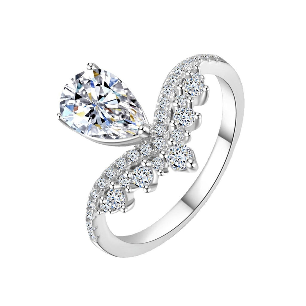 1.5 Carat Moissanite 925 Sterling Silver Ring - Girly Tea