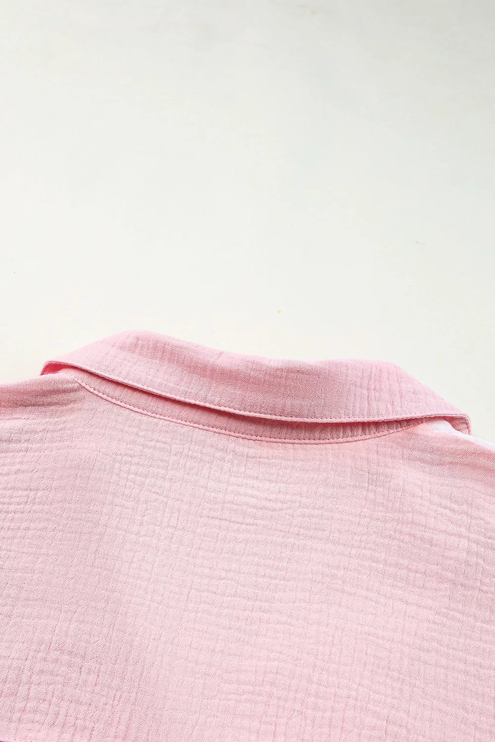 Color Block Casual Button Up Shirt - Girly Tea