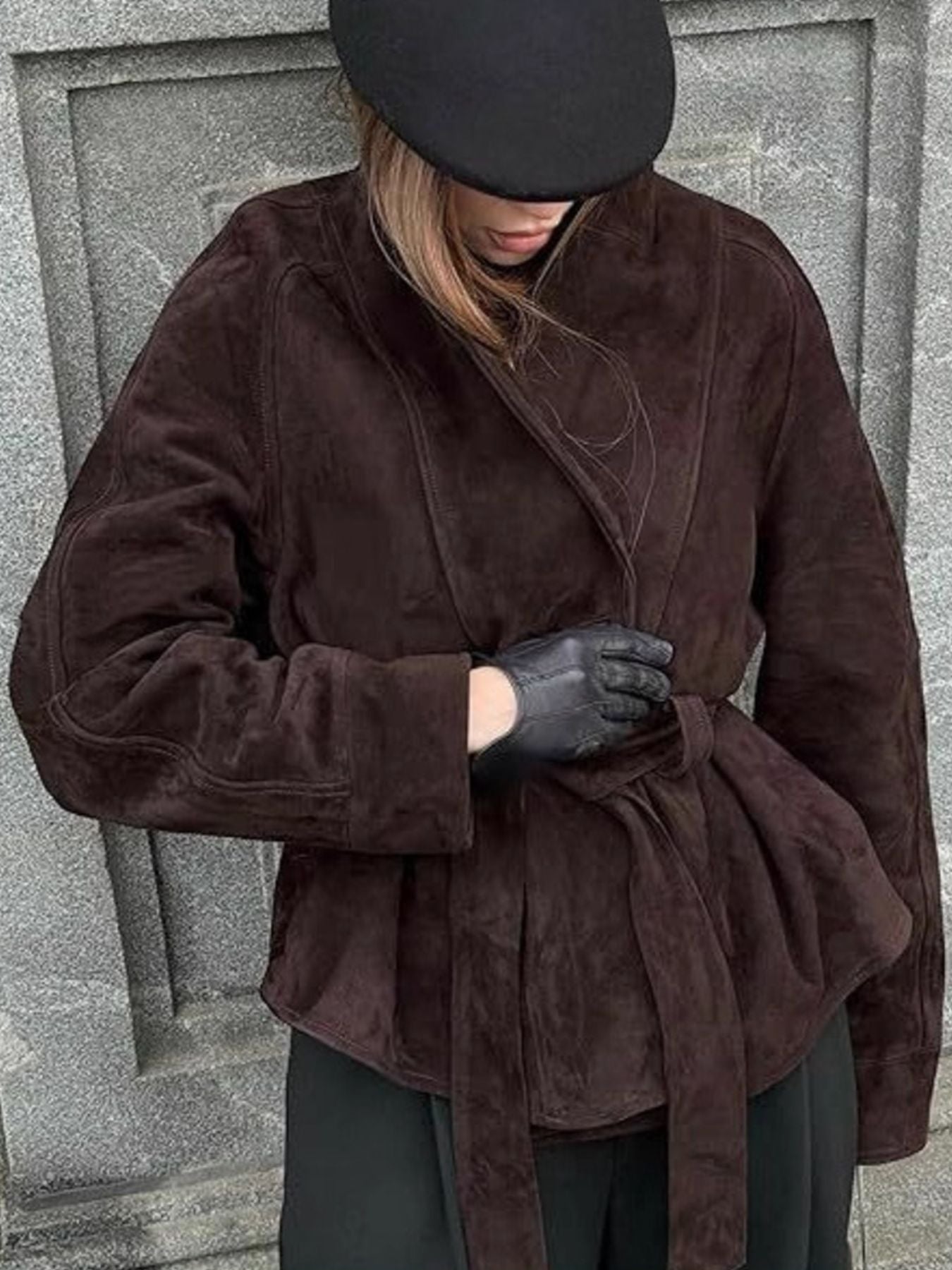 Tie Waist Vintage Style Jacket - Girly Tea